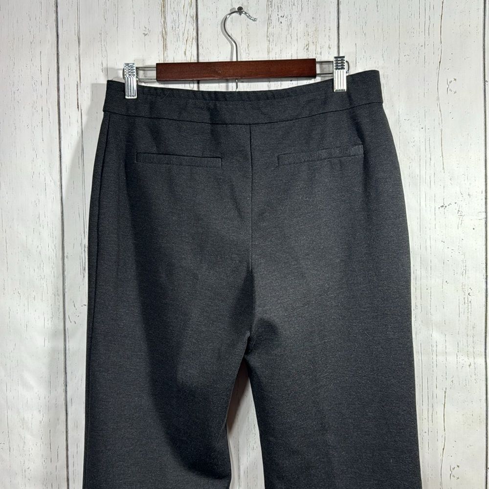 Chicos Regular Knit Womens Dark Grey Career Office Straight Leg Pants Size M - Picture 9 of 16